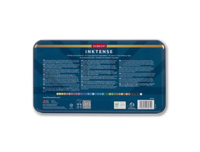 Derwent Inktense Caja Metálica 36 Unidades Colores Surtidos Lápices Solubles en Agua