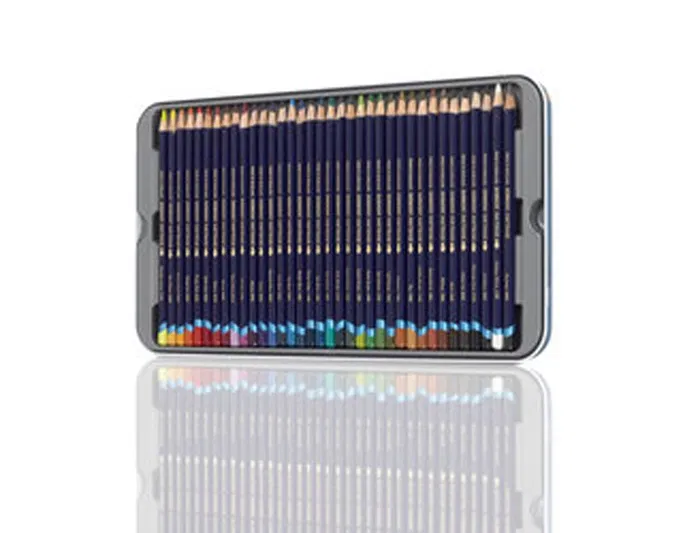 Derwent Inktense Caja Metálica 36 Unidades Colores Surtidos Lápices Solubles en Agua