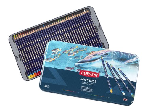 Derwent Inktense Lápices de Colores Caja Metálica 36 Unidades Surtidas Derwent Inktense Lápices de Colores Caja Metálica 36 Unidades Surtidas