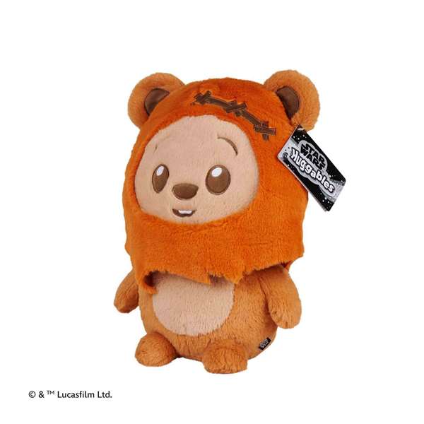 Smoby Peluche Star Wars Ewok Achuchable, Figura de Colección 35 cm, Material Poliéster, Edad 0 Meses