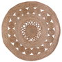 Home Deco Factory Alfombra de Yute Redonda d.90 cm