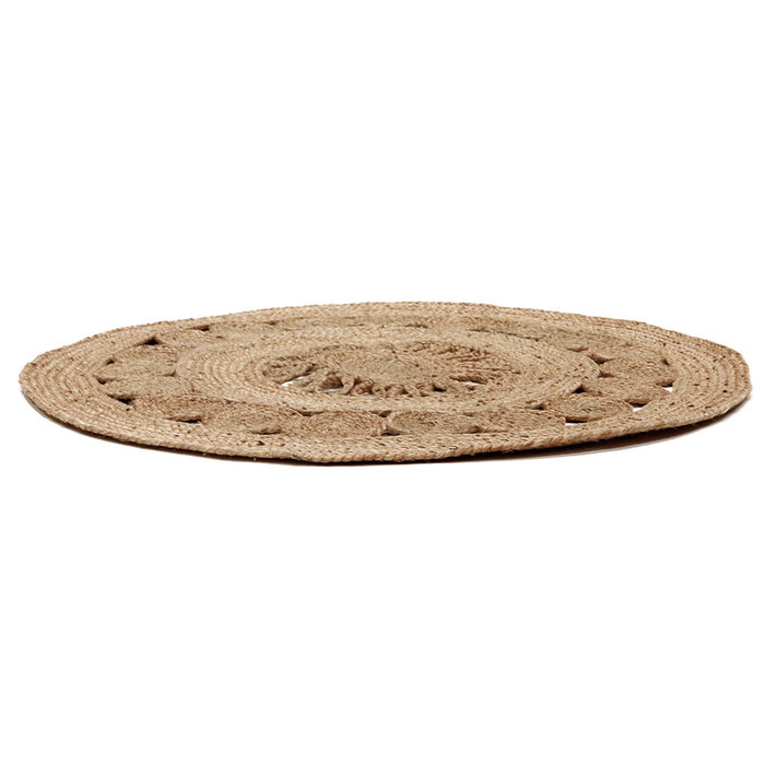 Home Deco Factory Alfombra de Yute Redonda d.90 cm