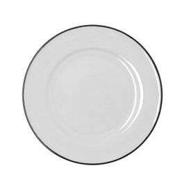 Bidasoa Plato Llano Glacial Filo Blanco 25 cm