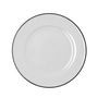 Plato Llano Porcelana Glacial Filo Bidasoa 25 cm