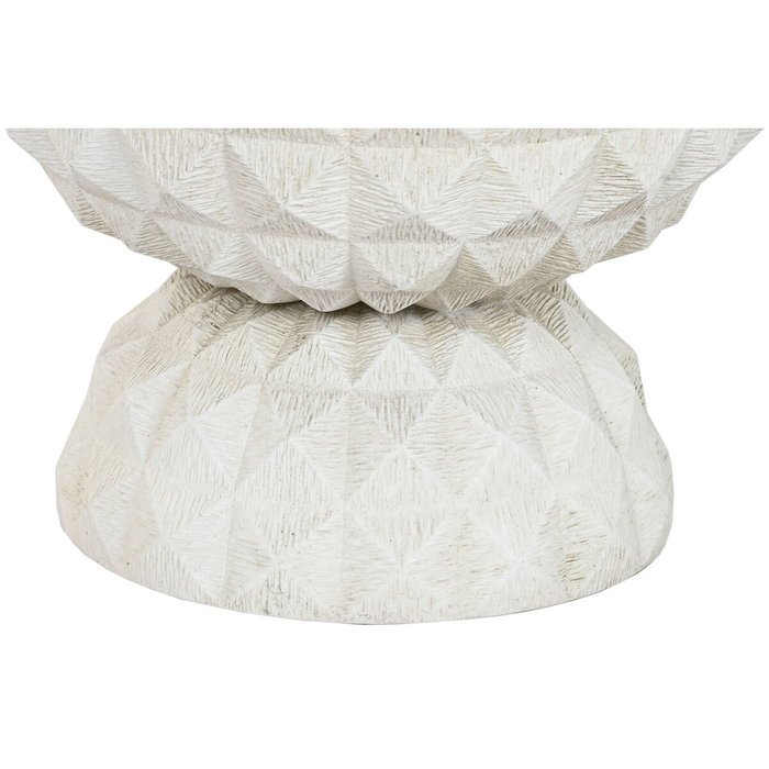 DKD Home Decor Macetero de Fibra Arcilla Desgastado Crudo 35x35x60