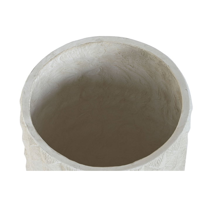 DKD Home Decor Macetero de Fibra Arcilla Desgastado Crudo 35x35x60