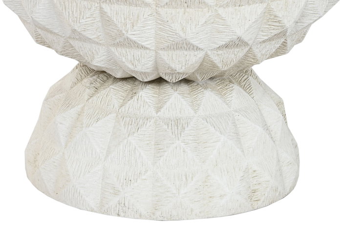 DKD Home Decor Macetero de Fibra Arcilla Desgastado Crudo 35x35x60