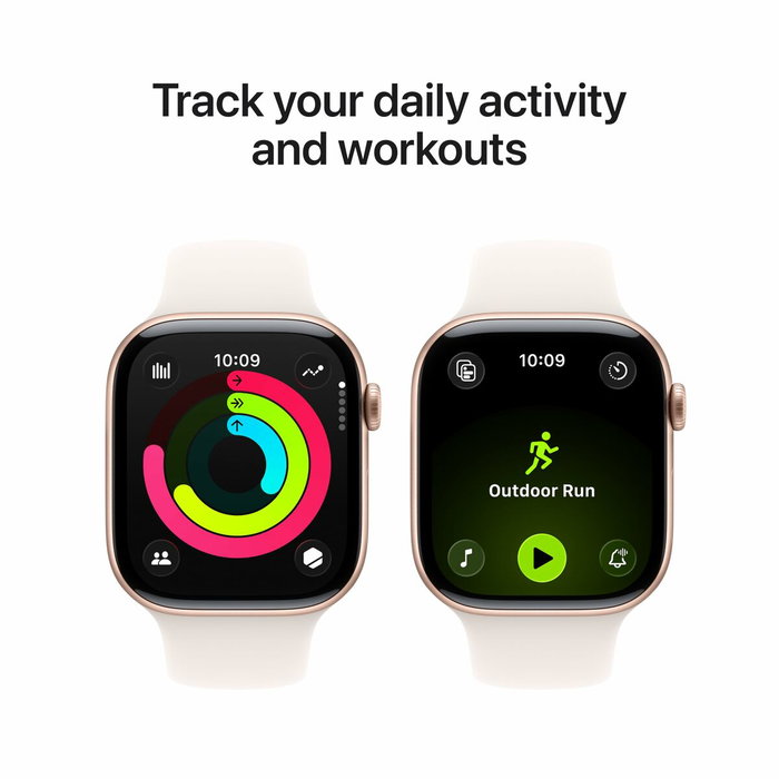 Apple Watch Series 11 GPS 46 mm Oro rosa con Correa deportiva rubor claro M/L Apple Watch Series 11 GPS 46 mm Oro rosa con Correa deportiva rubor claro M/L