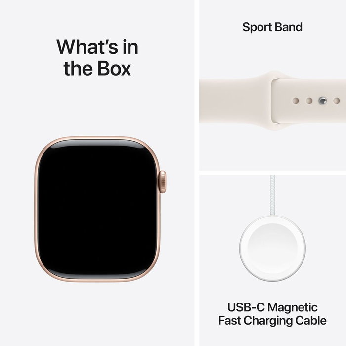 Apple Watch Series 11 GPS 46 mm Oro rosa con Correa deportiva rubor claro M/L Apple Watch Series 11 GPS 46 mm Oro rosa con Correa deportiva rubor claro M/L