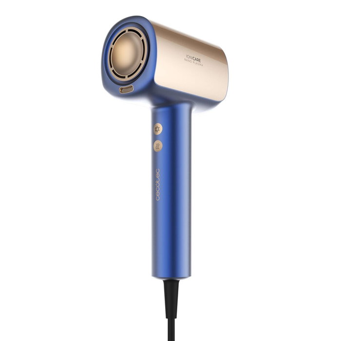 Cecotec Secador de Pelo DryGlam Nano Plasma Blue 1600W Ionizador Silencioso Azul
