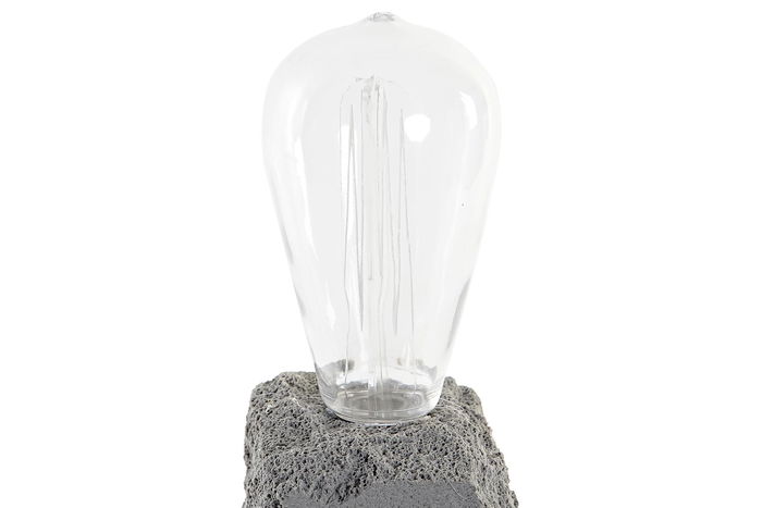 DKD Home Decor 8.5 x 32.5 x 8.5 cm (6 Unidades) Decoración Luminosa Gris Oscuro LED Resina
