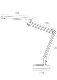 Archivo 2000 Lámpara LED de Sobremesa LED4STARS C Plata
