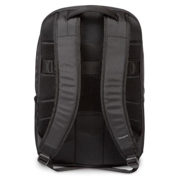 Targus Mochila Citysmart Essential para Portátil de 15.6 Pulgadas, Color Negro y Gris, Compartimentos Multi-Fit, Diseño Urbano y Ligero
