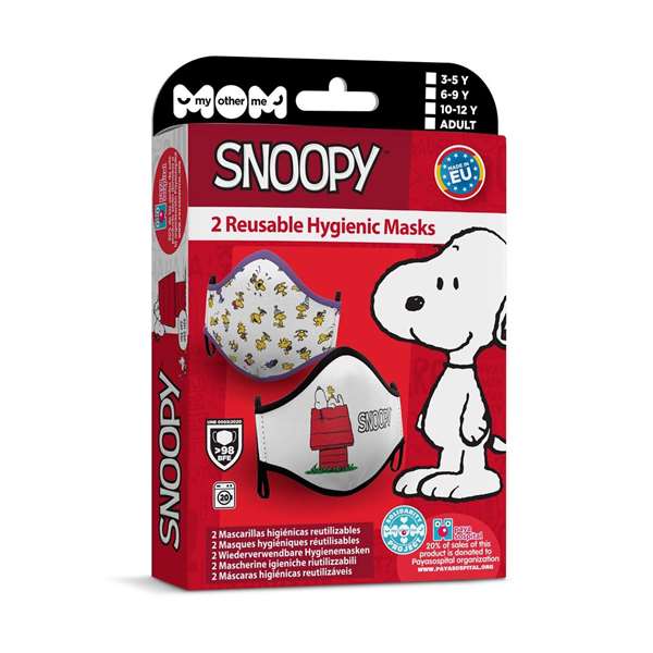 My Other Me Mascarilla Higiénica Premium Snoopy Talla 7-9 Años Multicolor My Other Me Mascarilla Higiénica Premium Snoopy Talla 7-9 Años Multicolor