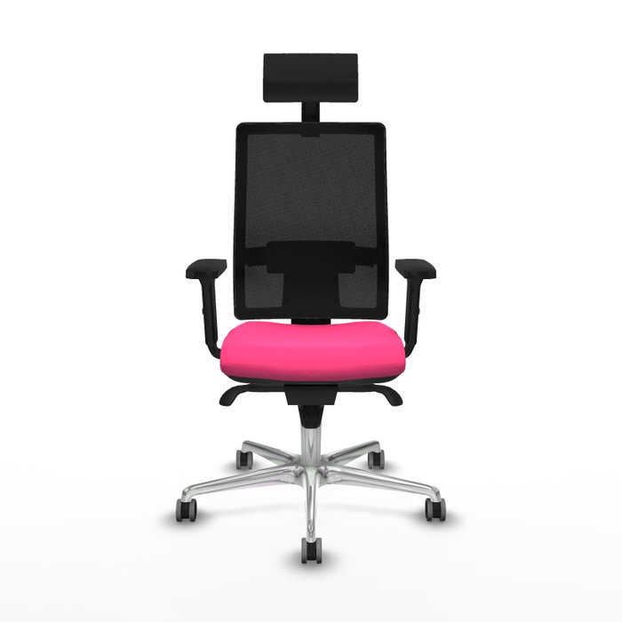 PIQUERAS Y CRESPO Silla de oficina Horna Rosa y Negro
