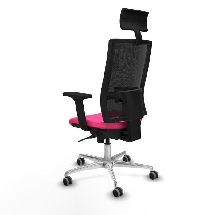 PIQUERAS Y CRESPO Silla de oficina Horna Rosa y Negro