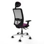 PIQUERAS Y CRESPO Silla de oficina Zulema con mecanismo Sincro/Traslack Morado y Gris