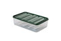 Hermia YBLLA10LU Cajas de almacenaje de plástico verde, Set de 10 piezas