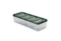 Hermia YBLLA10LU Cajas de almacenaje de plástico verde, Set de 10 piezas