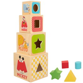 WOOMAX Torre de cubos de madera Disney