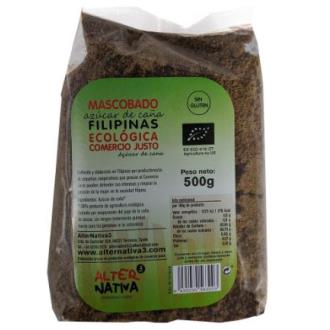 Alternativa 3 Azúcar de Caña Integral Mascabado de Filipinas 500g - Ecológico Alternativa 3 Azúcar de Caña Integral Mascabado de Filipinas 500g - Ecológico