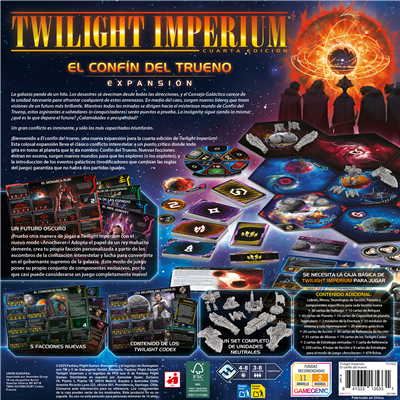 Fantasy Flight Games Twilight Imperium 4ª Edición - El Confín del Trueno Expansión Juego de Mesa TI11ES en Español