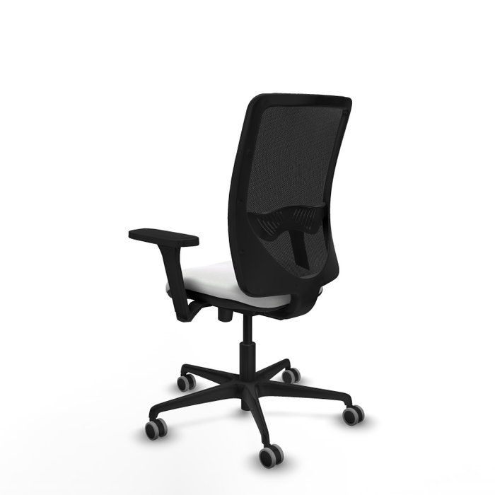 PIQUERAS Y CRESPO Silla de oficina Zulema con mecanismo Sincro/Traslack, Blanco y Negro