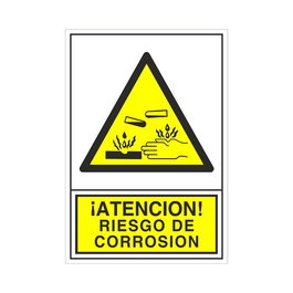 DUVER Señal 354 Riesgo de Corrosión Plástico 295x210