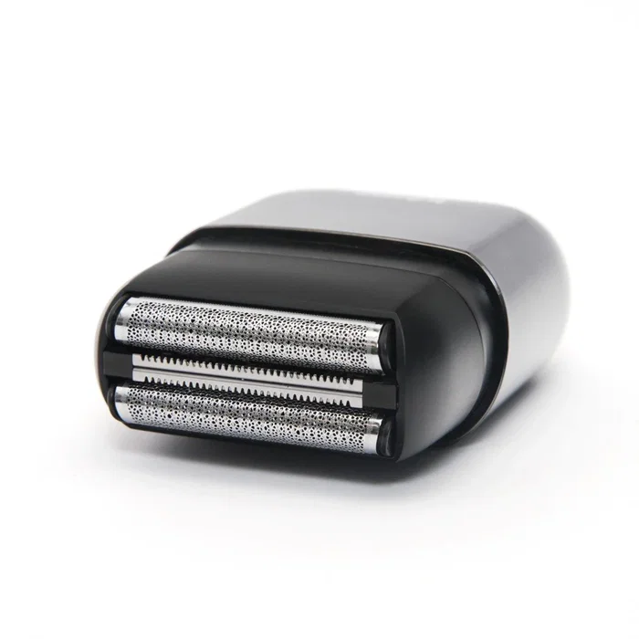 Kocos Ares Mini Máquina de afeitar eléctrica de láminas Recortadora para hombre compacta IPX7 resistente al agua USB-C 100 min autonomía Negro Gris