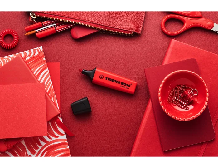 Stabilo STABILO BOSS ORIGINAL Marcador Fluorescente Rojo Real (Set de 10)