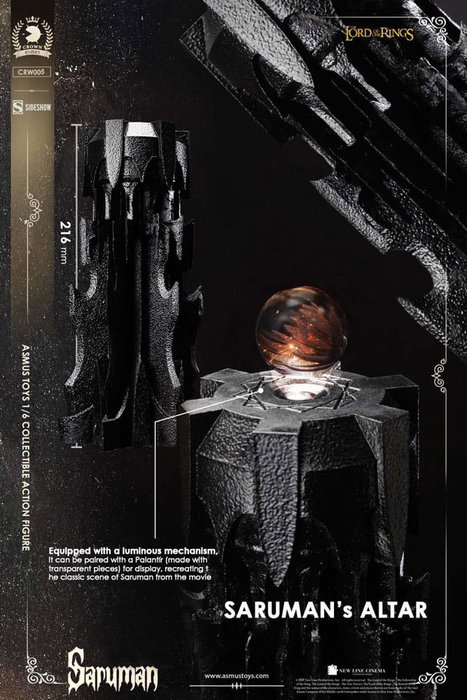 Asmus Collectible Toys El Señor de los Anillos Figura 1/6 Saruman 31 cm