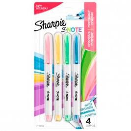 Sharpie S-Note Marcadores Punta Biselada Colores Surtidos Pastel