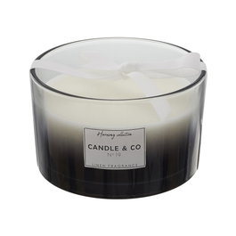 Home Deco Factory Vela Perfumada con 3 Mechas Aroma Lino Fresco