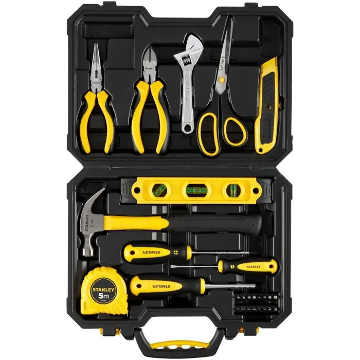 Stanley Kit de herramientas STHT78050-1 de 28 piezas con estuche de plástico Negro y amarillo