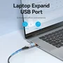 Vention Adaptador OTG USB 3.1 CUBH0 USB Tipo-C Macho USB Tipo-C a Hembra USB Gris