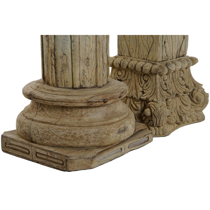 DKD Home Decor Columna de Teca Marrón 28x28x94
