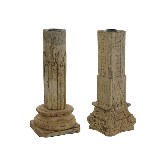 DKD Home Decor Columna de Teca Marrón 28x28x94
