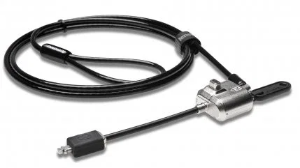 Lenovo 4X90H35558 Cable Antirrobo y Candado de Seguridad para Portátil, 1.83 m, Negro, Acero Inoxidable, con 2 Llaves Planas