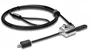 Lenovo 4X90H35558 Cable Antirrobo y Candado de Seguridad para Portátil, 1.83 m, Negro, Acero Inoxidable, con 2 Llaves Planas