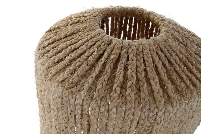 DKD Home Decor Pantalla Fibra Metal 40x40x50 Natural DKD Home Decor Pantalla Fibra Metal 40x40x50 Natural