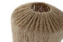 DKD Home Decor Pantalla Fibra Metal 40x40x50 Natural