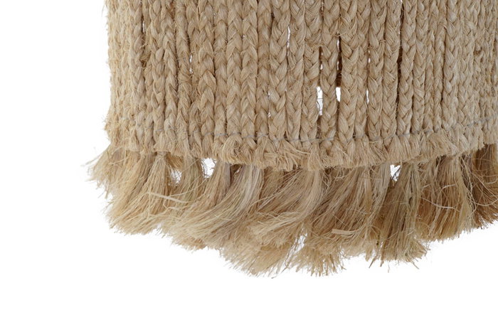 DKD Home Decor Pantalla Fibra Metal 40x40x50 Natural DKD Home Decor Pantalla Fibra Metal 40x40x50 Natural