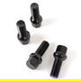 OMP Juego de 4 Tornillos M14x1.5 Esferico Largo 28 mm Llave 17 Color Negro Din 10.9 OMPS09581401