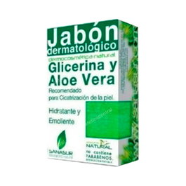 SANASUR Jabon Glicerina Aloe Vera 100Gr