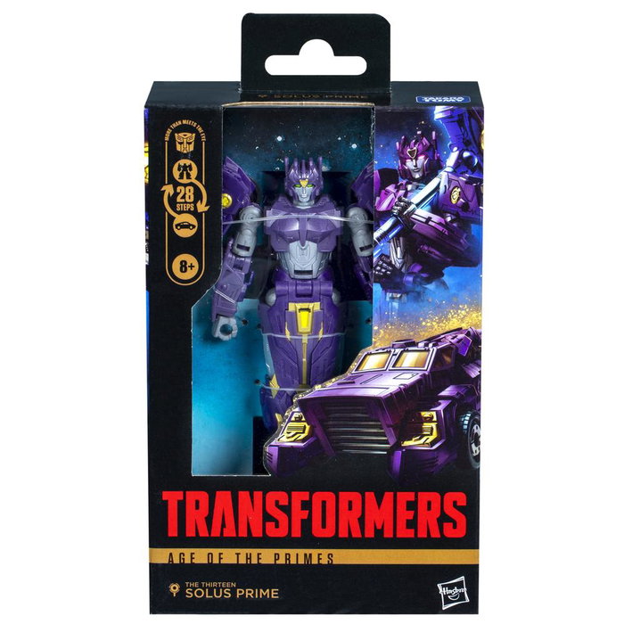 Hasbro Transformers Age Of The Primes Deluxe Class The Thirteen Solus Prime Figura de Acción 14cm Juguete para Niños a partir de 8 Años