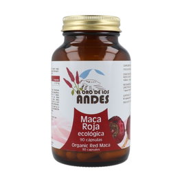 El Oro de los Andes Maca Roja Ecológica 825mg 90 Cápsulas - Superalimento para Resistencia y Rendimiento