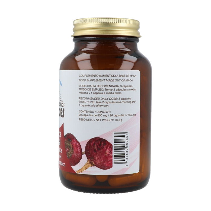 El Oro de los Andes Maca Roja Eco 90 cápsulas