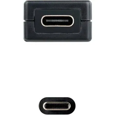 Nanocable 10.01.1312 Cable USB Tipo-C 3.2 Macho-Hembra con Amplificador, Prolongador Activo 10m Negro