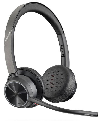 POLY Auriculares Inalámbricos Diadema Voyager 4300 UC Bluetooth 5.1, Para Oficina, Supraaural, Negro, Hasta 47h Batería, Ref. 76U49AA POLY Auriculares Inalámbricos Diadema Voyager 4300 UC Bluetooth 5.1, Para Oficina, Supraaural, Negro, Hasta 47h Batería, Ref. 76U49AA
