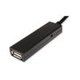 VALUE Cable USB 2.0 Activo Extensión 20 metros Negro con Repeater, USB A Hembra a USB C Macho, Conector Recto, Plug and Play, 12.99.1114